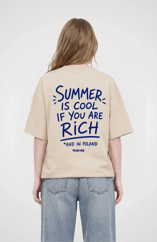 Summer is cool in Poland Oversized Shirt