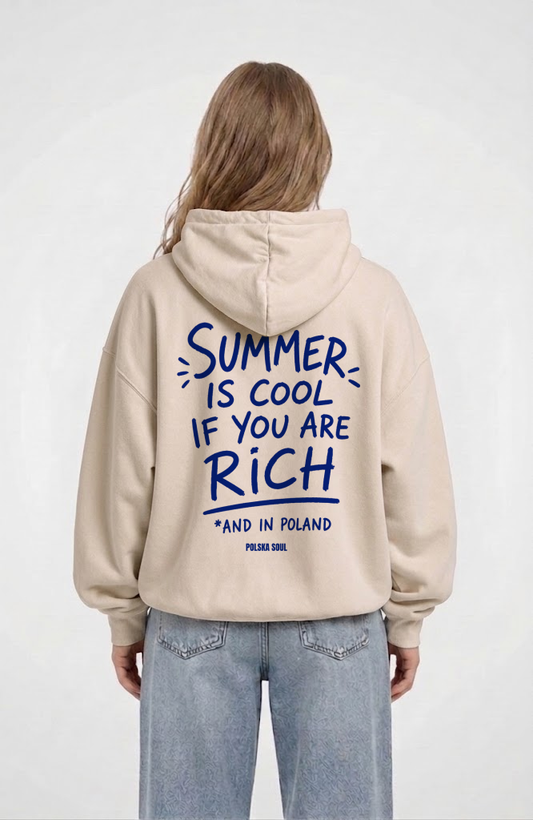 Summer is Cool in Poland Oversized Hoodie