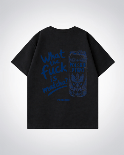 WTF is a Matcha Oversized Shirt - Black Back (Designed)