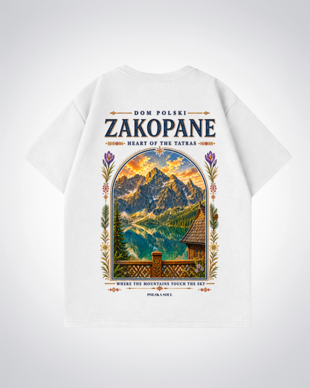Zakopane Oversized Shirt - White Back (Designed)