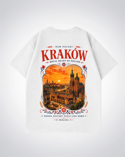 Krakow Oversized Shirt - White Back (Designed)