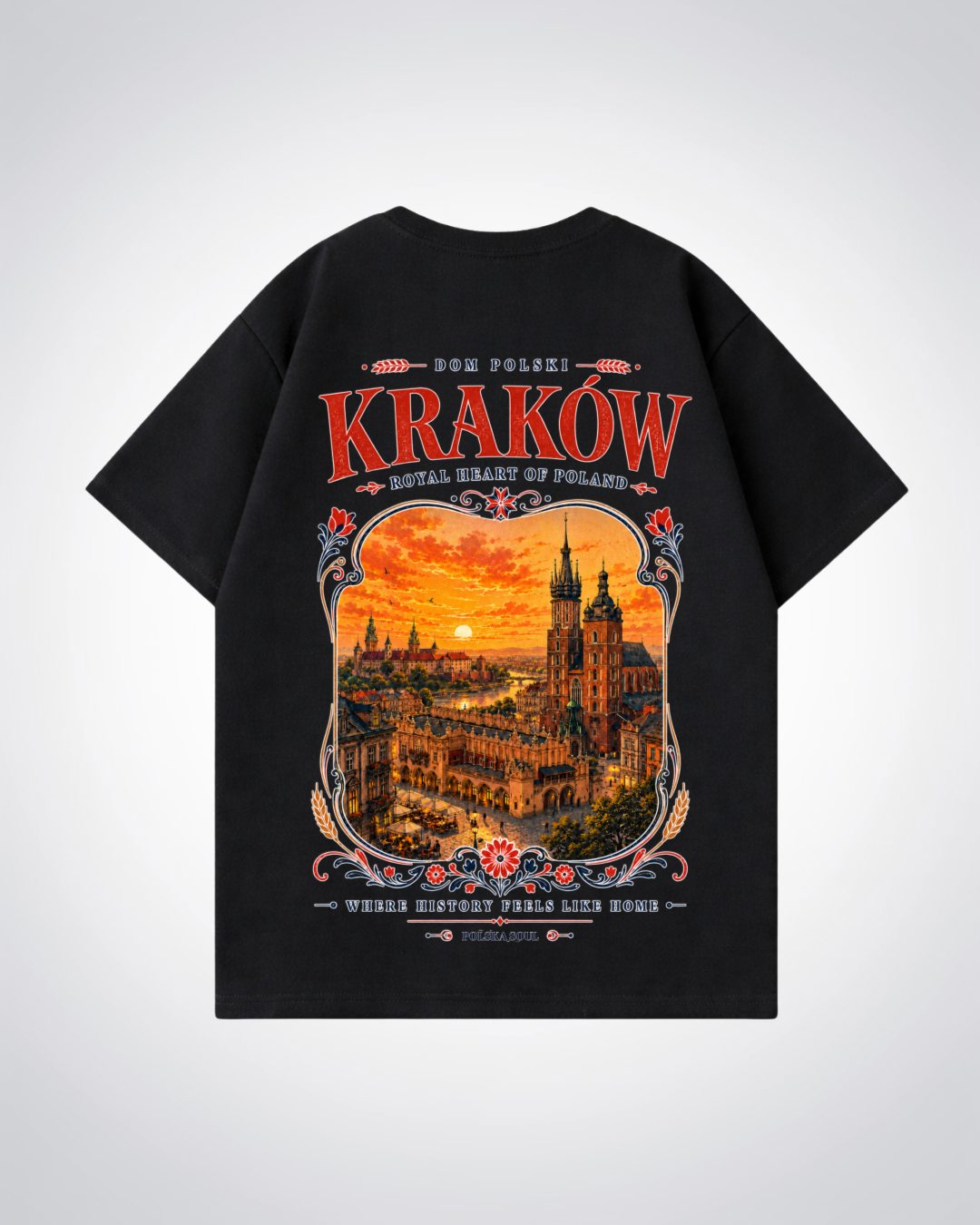 Krakow Oversized Shirt - Black Back (Designed)