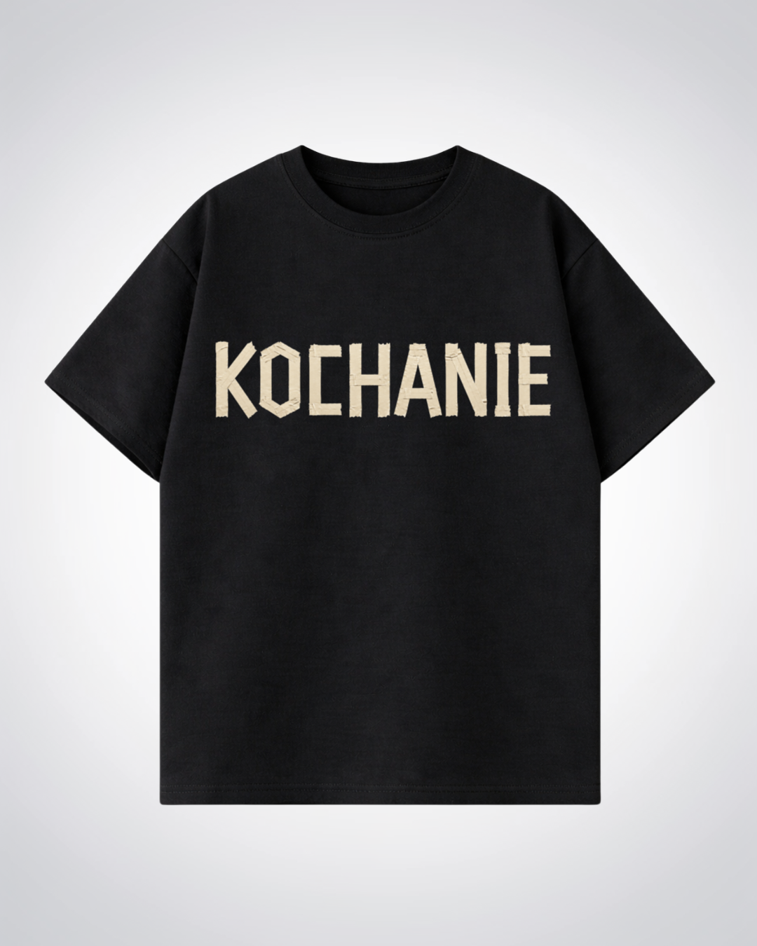 KOCHANIE Oversized Shirt - Black Front (Designed)
