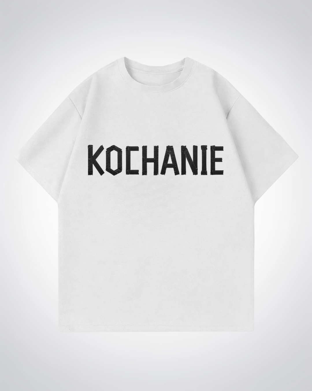 KOCHANIE Oversized Shirt - White Front (Designed)