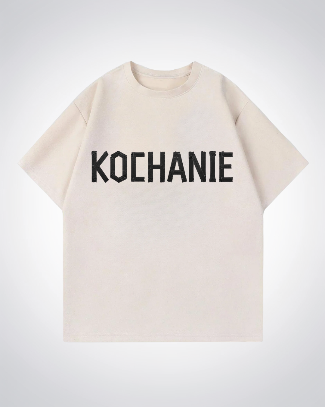 KOCHANIE Oversized Shirt - Beige Front (Designed)