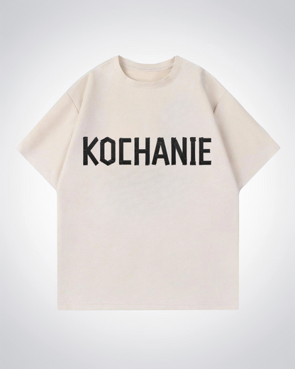 KOCHANIE Oversized Shirt - Beige Front (Designed)