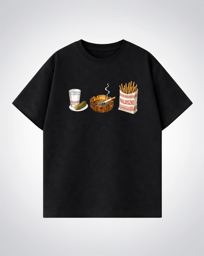 Polish Essentials Oversized Shirt - Black Front (Designed)
