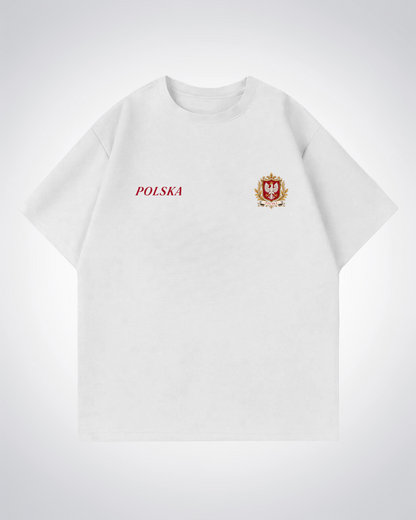 Polska Oversized Shirt - White Front (Designed)
