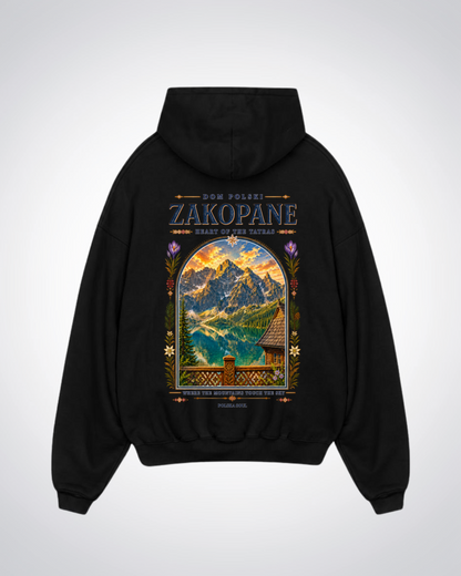 Zakopane Oversized Hoodie - Black Back (Designed)