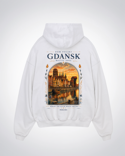 Gdansk Oversized Hoodie - White Back (Designed)