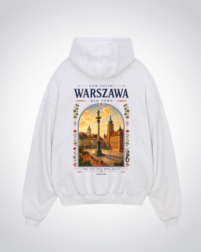 Warszawa Oversized Hoodie - White Back (Designed)