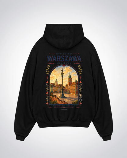 Warszawa Oversized Hoodie - Black Back (Designed)