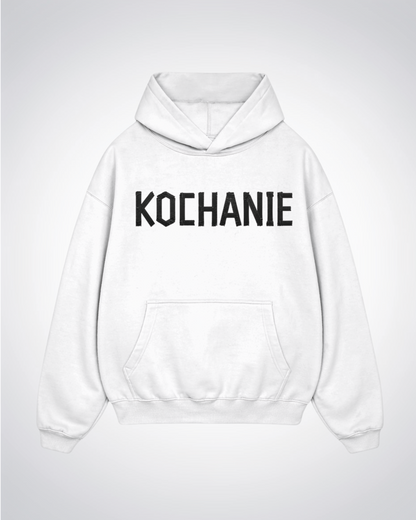 KOCHANIE Oversized Hoodie - White Front (Designed)