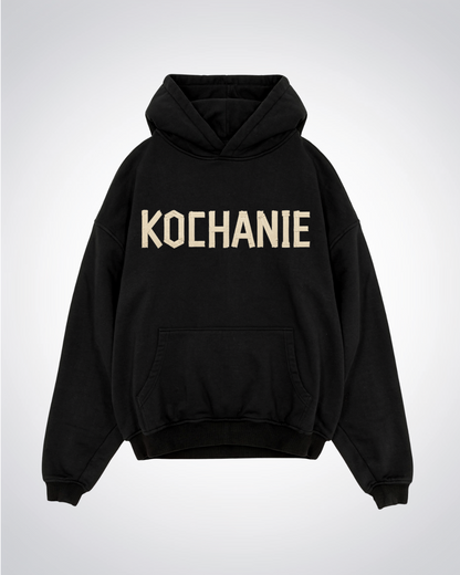 KOCHANIE Oversized Hoodie - Black Front (Designed)